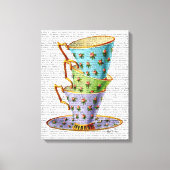 Stapel van drie  teams canvas afdruk (Voorkant)