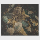 Stapel van geassembleerde bladeren foto cadeaupapier (Vlak)