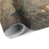 Stapel van geassembleerde bladeren foto cadeaupapier (Rol Hoek)