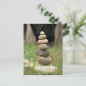 Stapel van gebalanceerde raketten briefkaart (Staand voorkant)