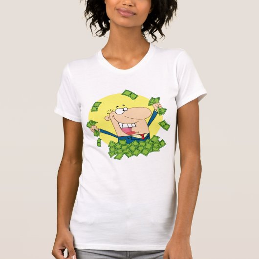 Stapel van Geld Vrouwen T-Shirt (Voorkant)