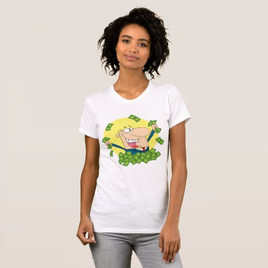 Stapel van Geld Vrouwen T-Shirt (Voorkant volledig)