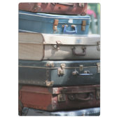 Stapel van  gitaarkoffers klembord (Achterkant)