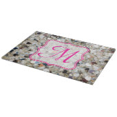 Stapel van Glitter Monogram Glas Snijplank (Hoek)