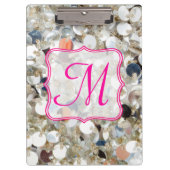 Stapel van Glitter Monogram Initiaal Clip Board Klembord (Voorkant)