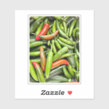 Stapel van groene pittige paprika's