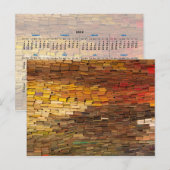 Stapel van het Briefkaart van de Kalender van Boek (Voorkant / Achterkant)