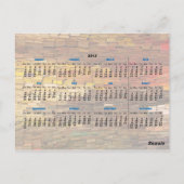 Stapel van het Briefkaart van de Kalender van Boek (Achterkant)