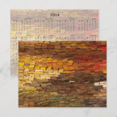 Stapel van het Briefkaart van de Kalender van Boek (Voorkant / Achterkant)