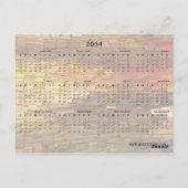 Stapel van het Briefkaart van de Kalender van Boek (Achterkant)