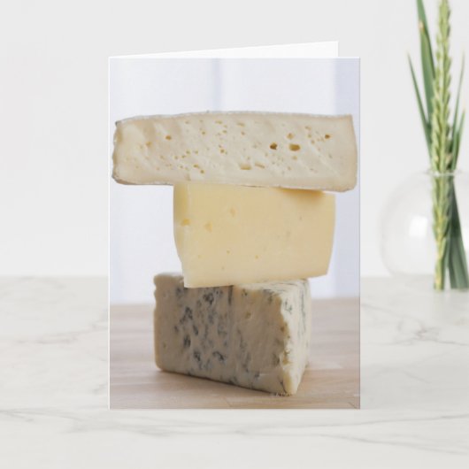 Stapel van kaas kaart (Voorkant)