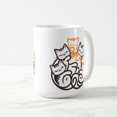 Stapel van kitty katten grappige Schattigee katten Koffiemok (Voorkant rechts)