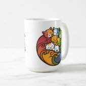 Stapel van kitty katten grappige Schattigee katten Koffiemok (Voorkant rechts)