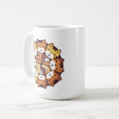 Stapel van kitty katten grappige Schattigee katten Koffiemok (Voorkant links)