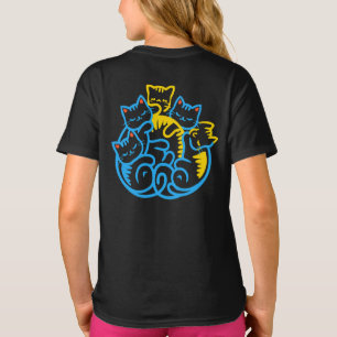 Stapel van kitty katten grappige Schattigee katten T-shirt