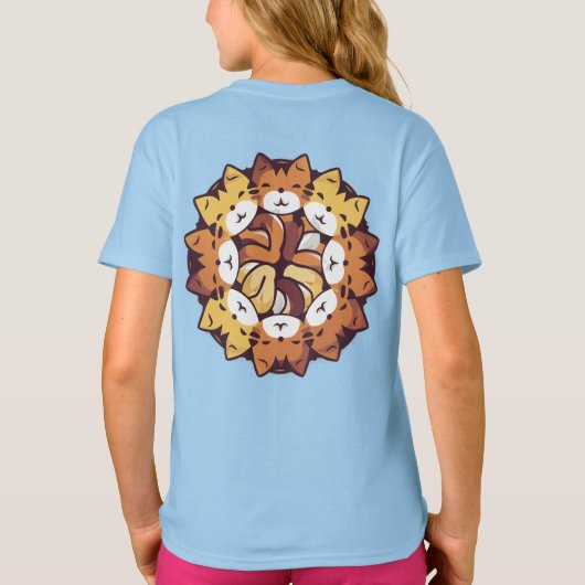 Stapel van kitty katten grappige Schattigee katten T-shirt (Achterkant)