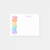 Stapel van regenboog macarons gepersonaliseerd post-it® notes (Voorkant)