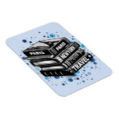 Stapel van reisboeken magneet (Rechterzijde)