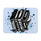 Stapel van reisboeken magneet (Horizontaal)