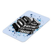 Stapel van reisboeken magneet (Linkerzijde)