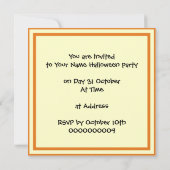 Stapel van schattige schedels Halloween aangepaste Kaart (Achterkant)