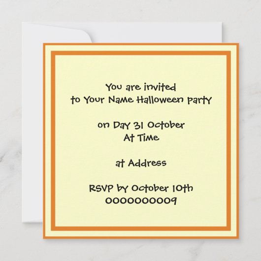 Stapel van schattige schedels Halloween aangepaste Kaart (Achterkant)