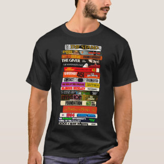 Stapel van sciencefictionboeken t-shirt