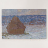 Stapel van tarwe (Sneeuw Effect, Overcast Dag) (18 Legpuzzel (Horizontaal)