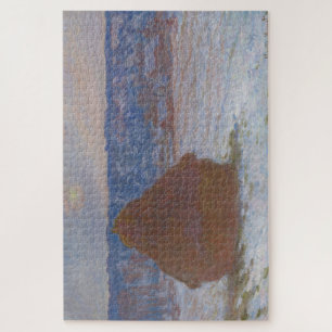 Stapel van tarwe (Sneeuw Effect, Overcast Dag) (18 Legpuzzel