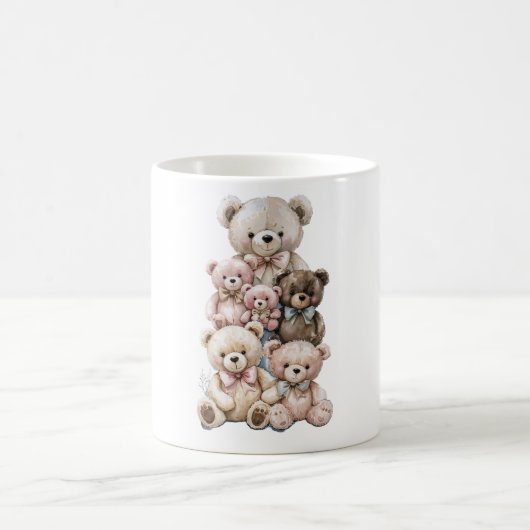 Stapel van Teddy Bears Pastel Koffiemok (Center)