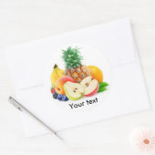 Stapel van vers fruit ronde sticker (Envelop)