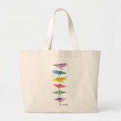 Stapel van vogels grote tote bag (Voorkant)