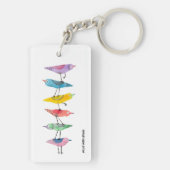 Stapel van vogels sleutelhanger (achterkant)