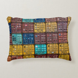 Stapel van vrachtaanhangwagen accent kussen