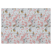 Stapel verspreide speelkaarten, tafelkleed (Voorkant (Horizontaal))