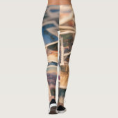 Stapel Vintage Foto's Leggings (Achterkant)