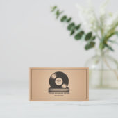 Stapel vinylplaten visitekaartje (Staand voorkant)
