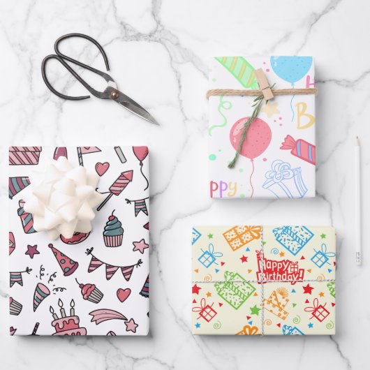 Stapel voor het invullen van driemaandelijkse vell inpakpapier vel (Voorkant)