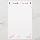 Stapel voor roze koolstofborst briefpapier (Voorkant)