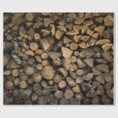 Stapel vuurhout cadeaupapier (Vlak)