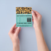 Stapel vuurhout, houthout/houtgaard flyer (Hand)