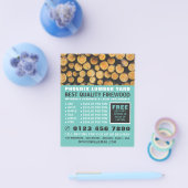 Stapel vuurhout, houthout/houtgaard flyer (Enkel)