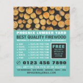 Stapel vuurhout, houthout/houtgaard flyer (Voorkant)