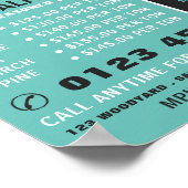 Stapel vuurhout, houthout/houtgaard poster (Hoek)