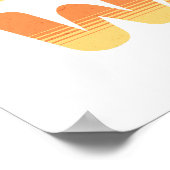 Stapel wafels bedekt met aardbeien poster (Hoek)