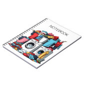 Stapel wasgoed op wasmachine notitieboek (Linkerzijde)