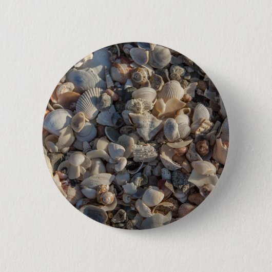 stapel zeeschelpen ronde button 5,7 cm (Voorkant)