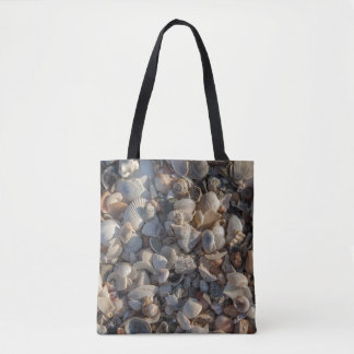 stapel zeeschelpen tote bag