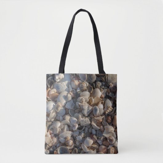 stapel zeeschelpen tote bag (Voorkant)