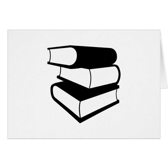 Stapel zwarte boeken (Voorkant Horizontaal)